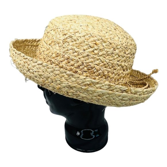 The Scala Collection All Natural Fibre Vintage Sun Hat One Size Fits All - Picture 3 of 10